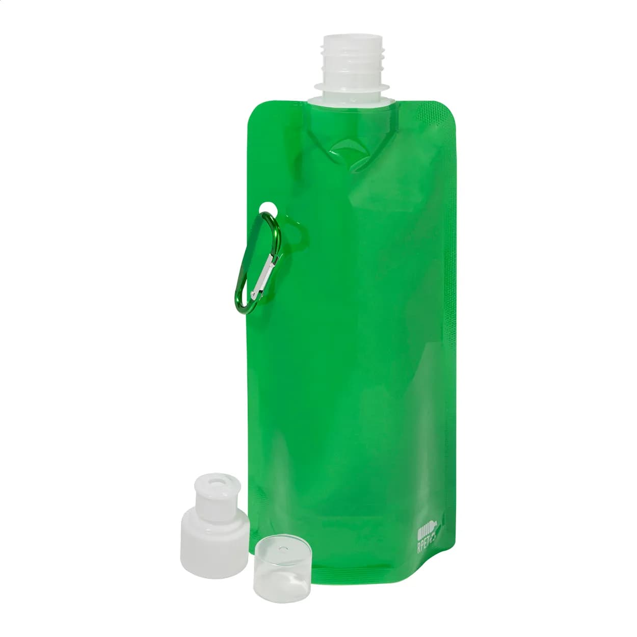 Faltbare RPET Flasche - Carabol - grün (-07)