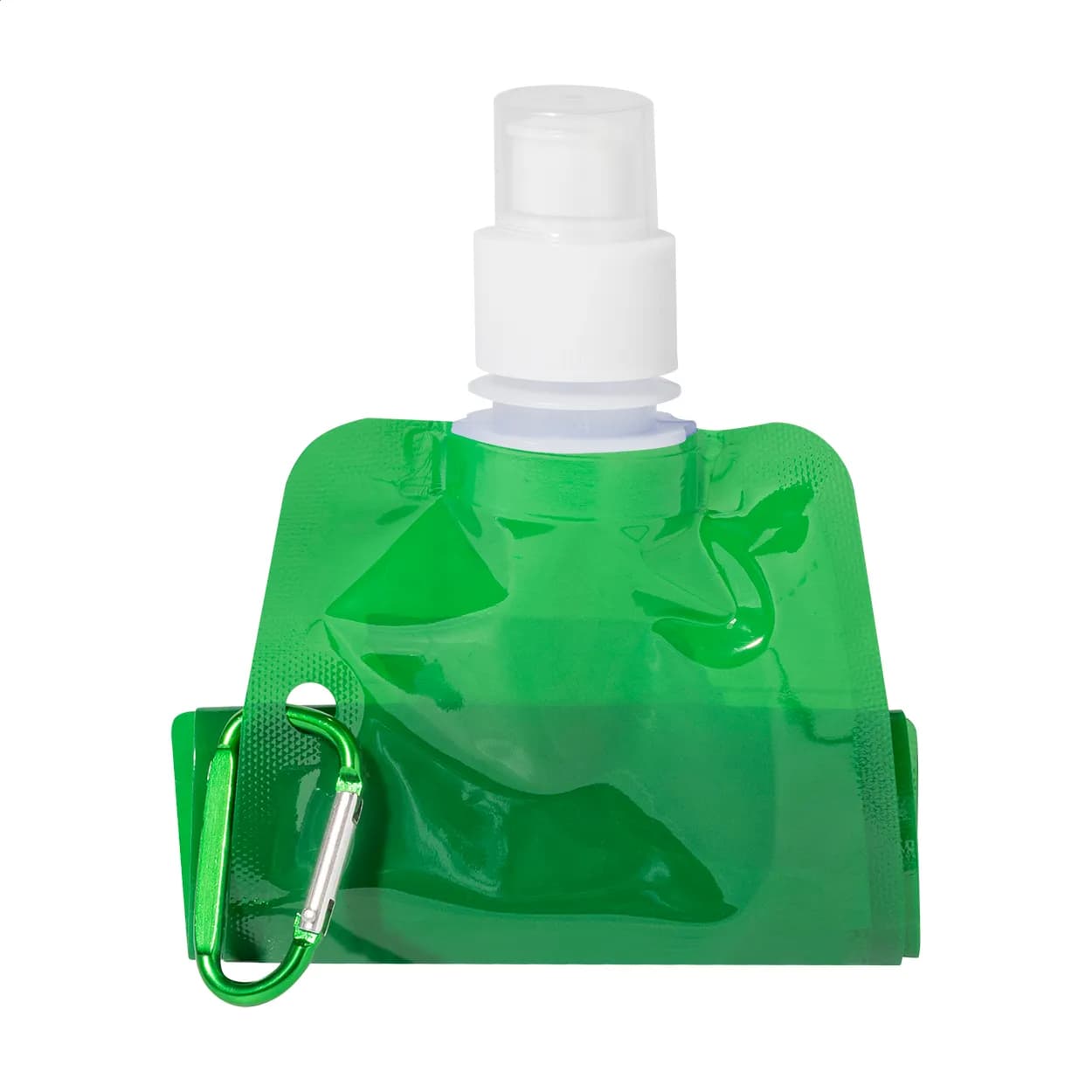 Faltbare RPET Flasche - Carabol - grün (-07)