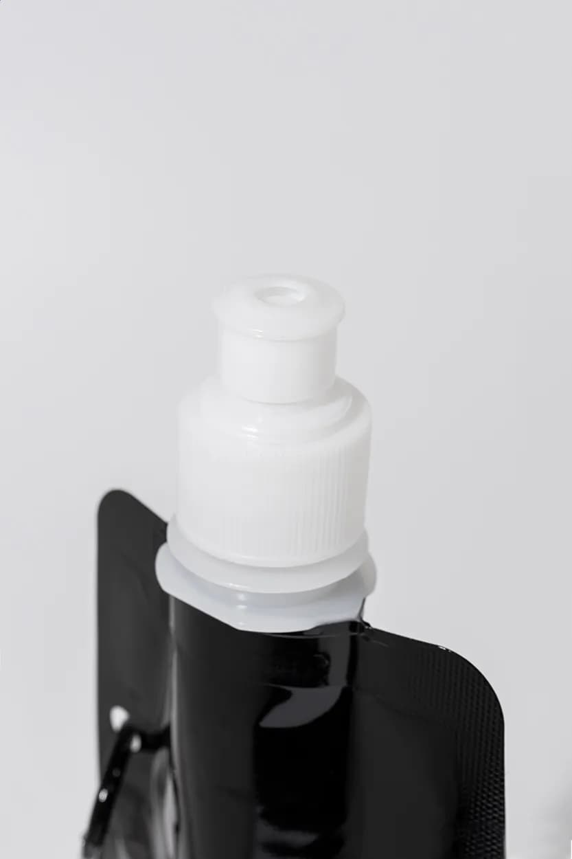 Faltbare RPET Flasche - Carabol - schwarz (-10)