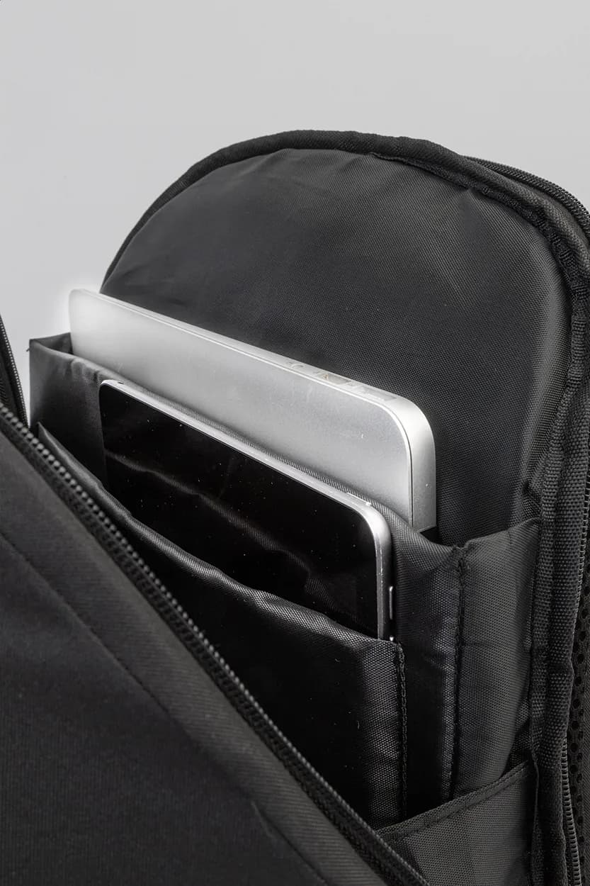 RPET-Rucksack - Leland - schwarz (-10)