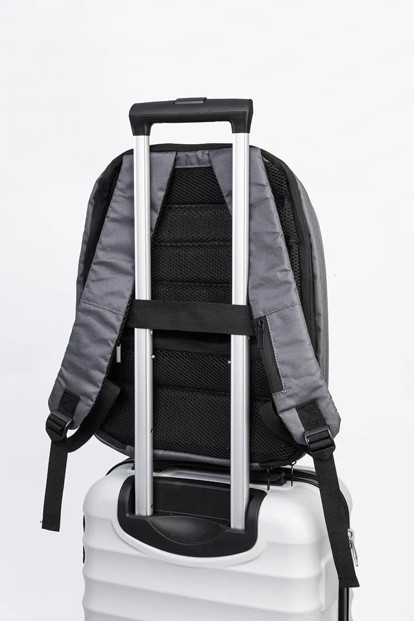 RPET-Rucksack - Leland - aschgrau (-77)