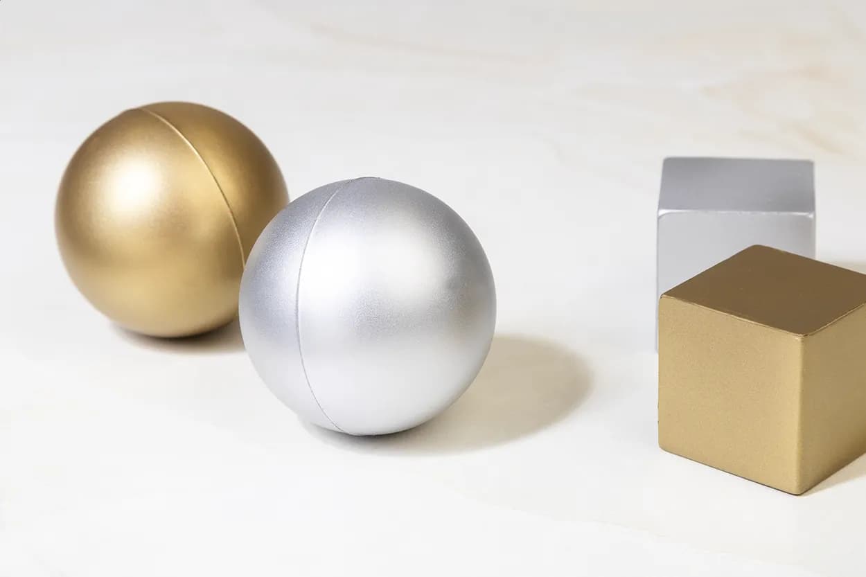 Metallic Antistressball - Relixa Shine - silber (-21)
