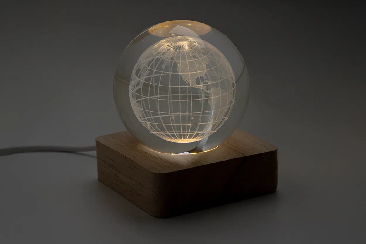 LED-Glaskugel - LumiGlobe - transparent