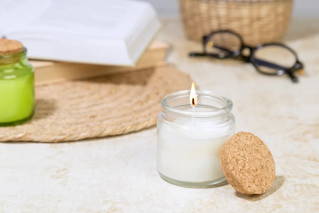 Kerze - Corbama - weiß (-01)