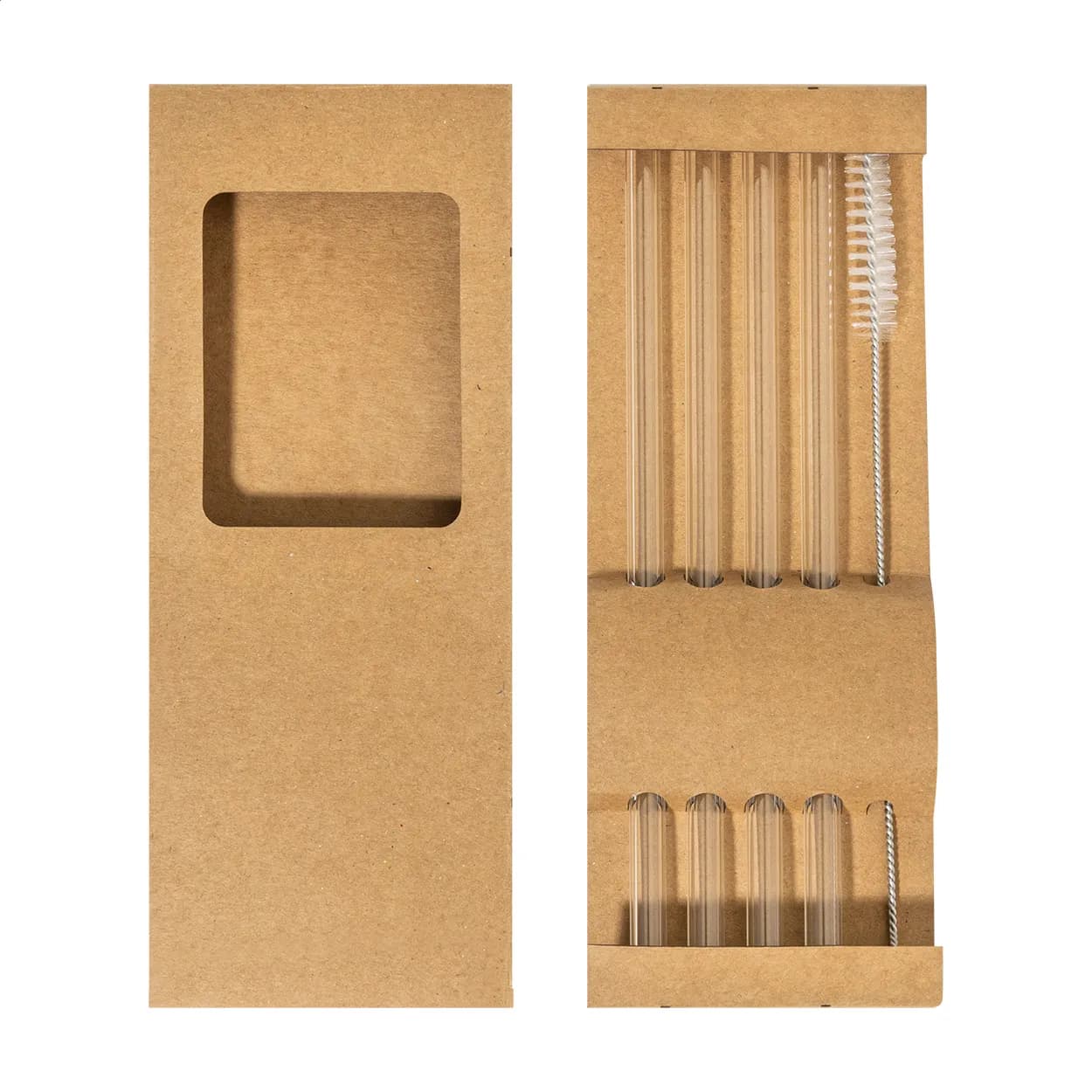 Glas-Trinkhalmset - Borosip - transparent