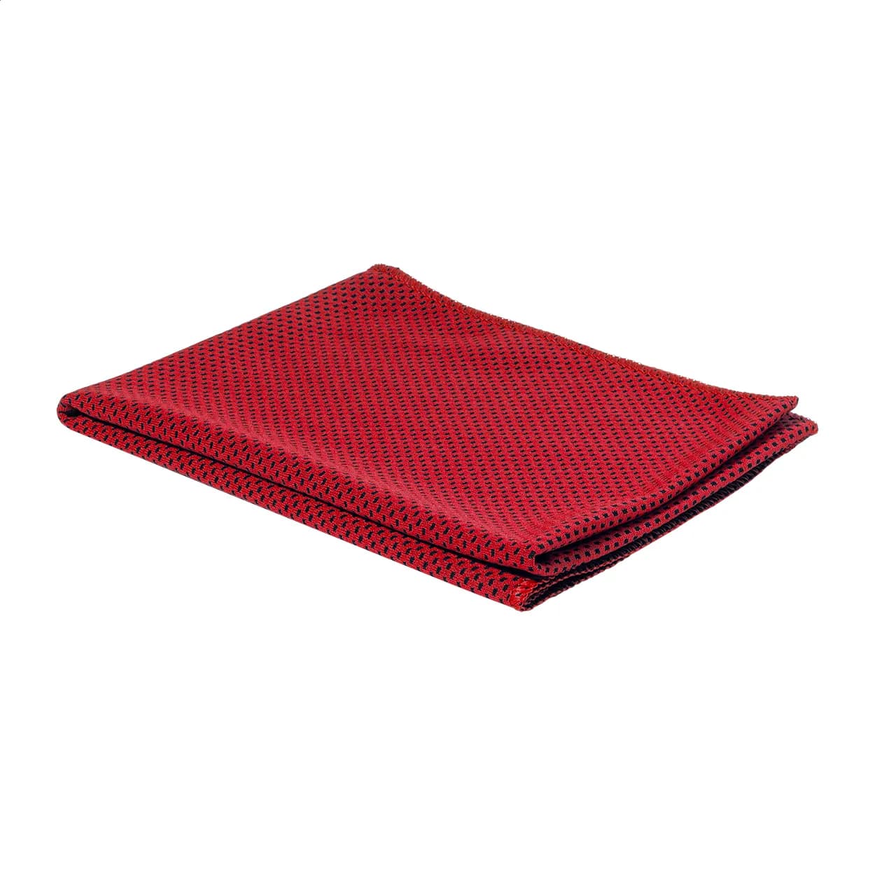 RPET Trinkflasche mit Handtuch - Fitmax - rot (-05)