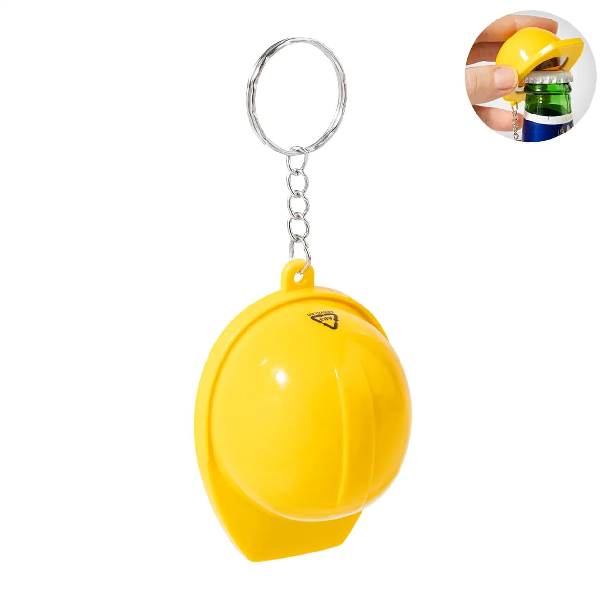 RABS Flaschenöffner mit Schlüsselanhäger - Bobby Pop - gelb (-02)