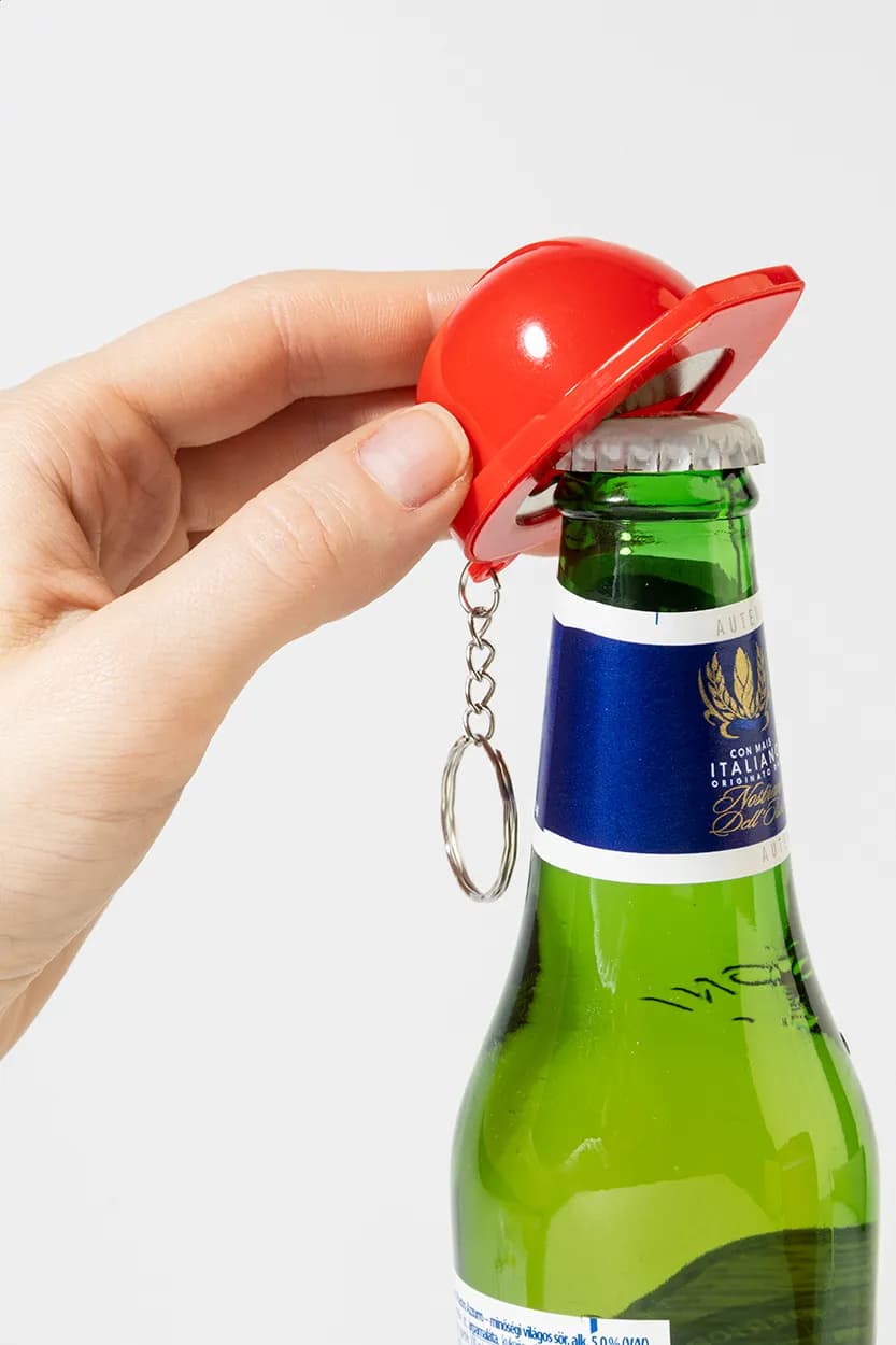 RABS Flaschenöffner mit Schlüsselanhäger - Bobby Pop - rot (-05)