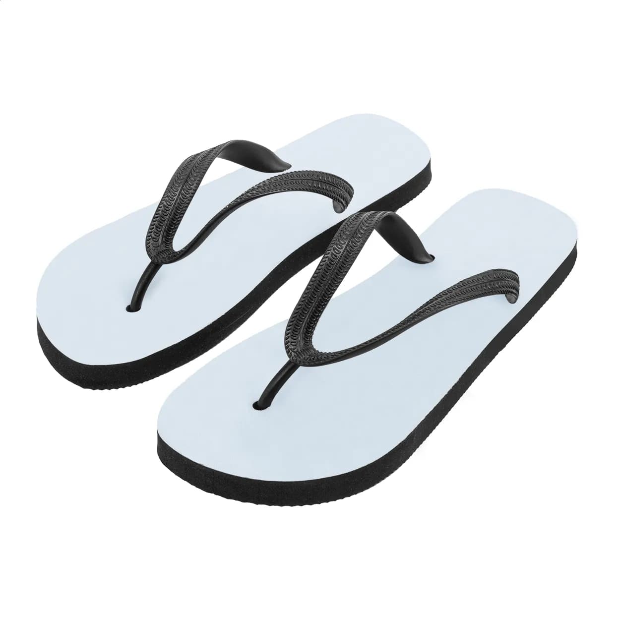 Zehensandalen mit Sublimationsdruck - Suboslip - weiß