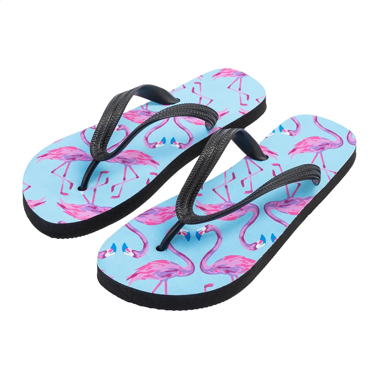 Zehensandalen mit Sublimationsdruck - Suboslip - weiß