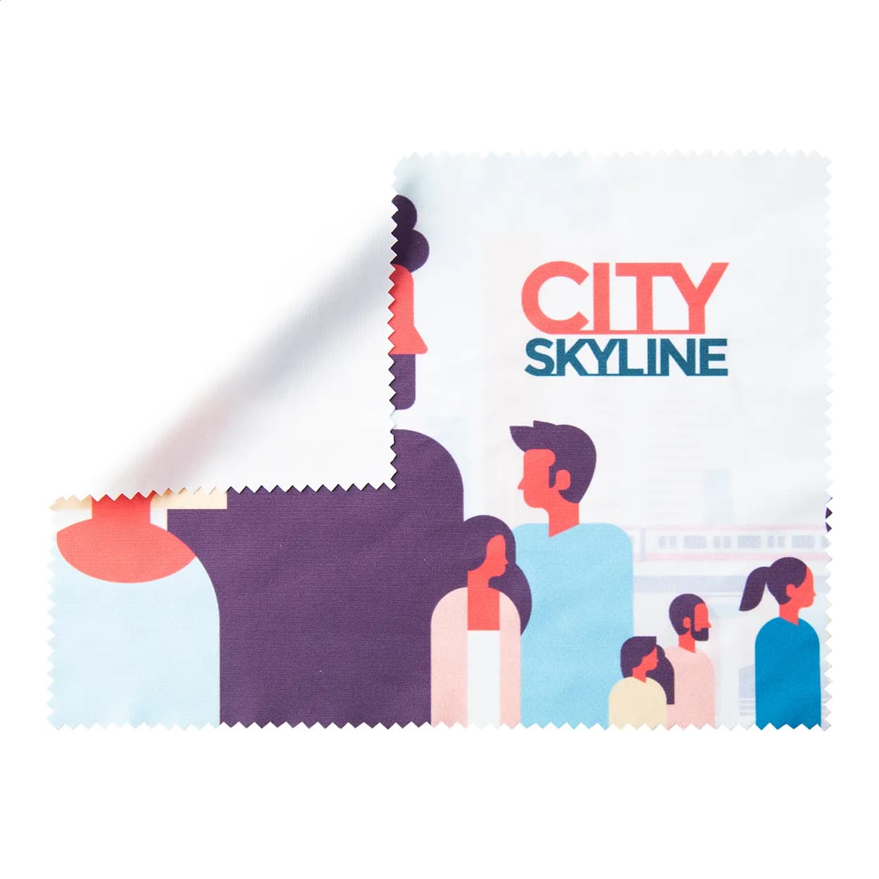 Brillenreinigungstuch - Dioptry XL - weiß