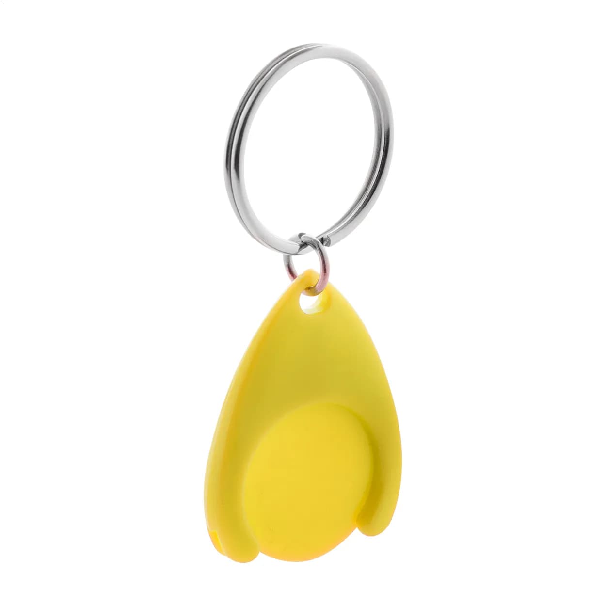 Schlüsselanhänger mit Einkaufswagen-Chip - Nelly - gelb (-02)