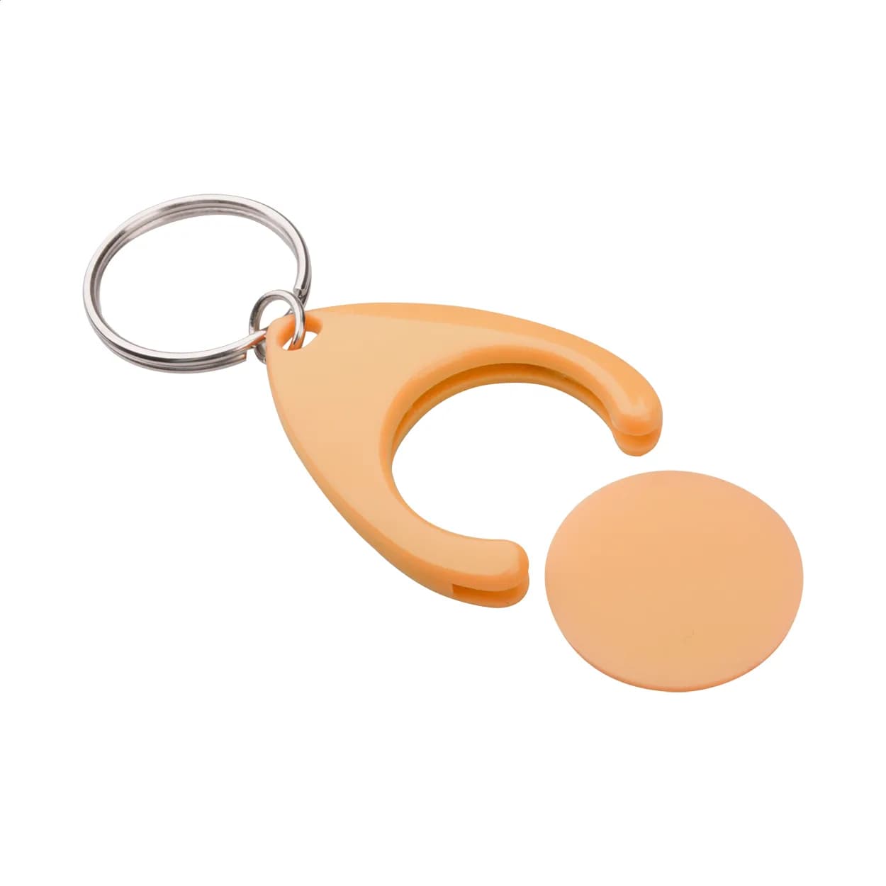 Schlüsselanhänger mit Einkaufswagen-Chip - Nelly - orange (-03)