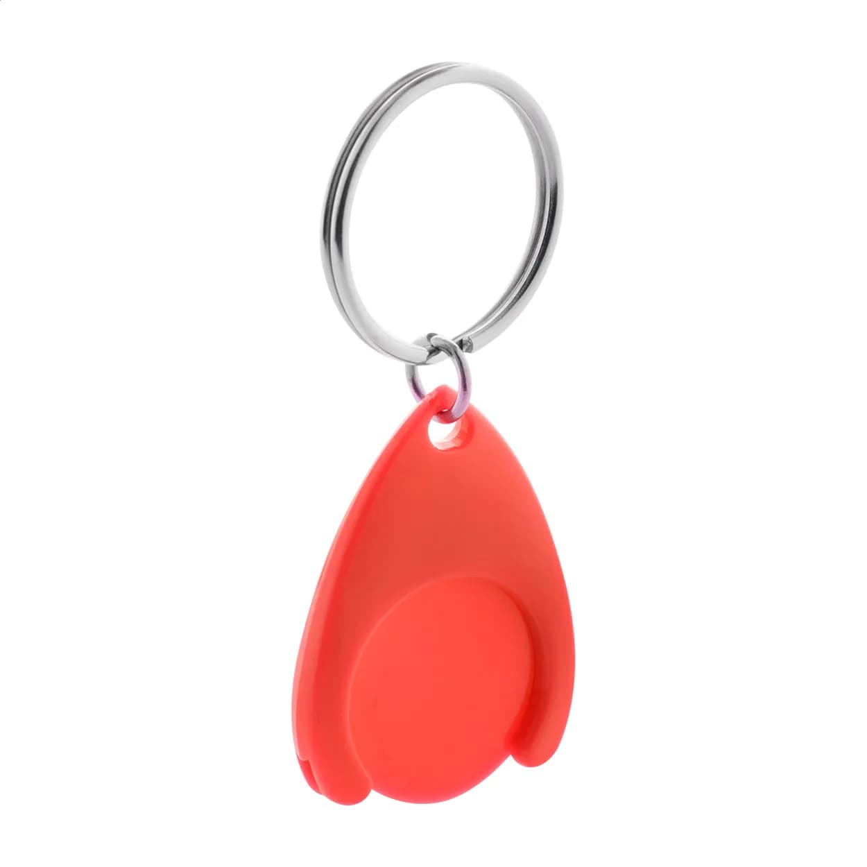 Schlüsselanhänger mit Einkaufswagen-Chip - Nelly - rot (-05)