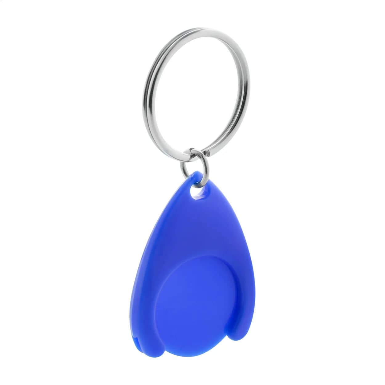 Schlüsselanhänger mit Einkaufswagen-Chip - Nelly - blau (-06)