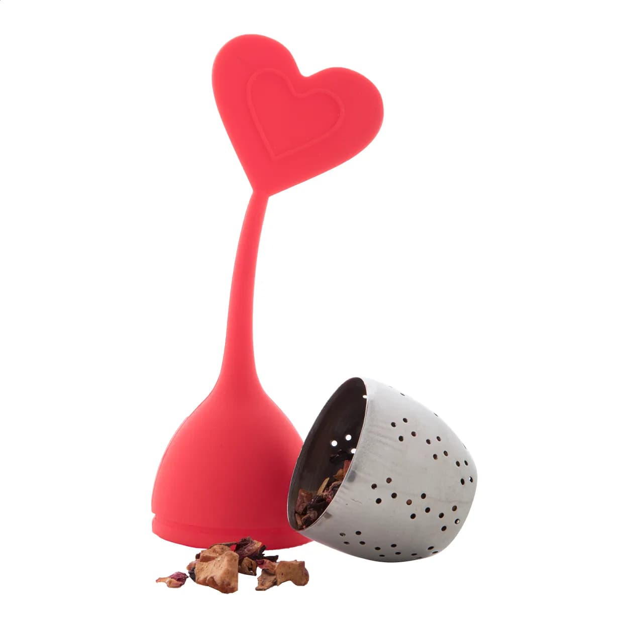 Teesieb, Herz - Jasmin - rot (-05)