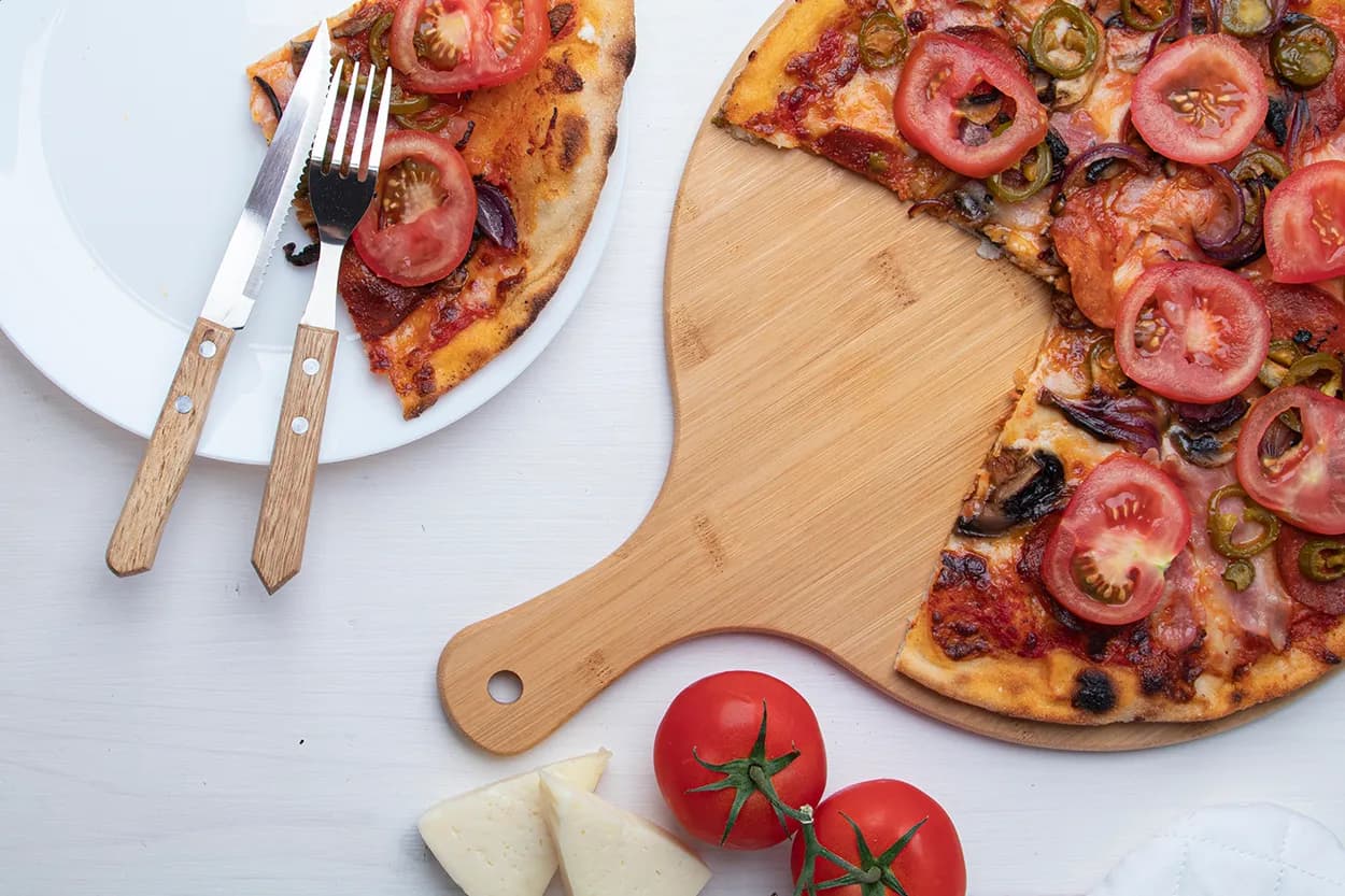 Pizza-Schneidebrett - Naples - natur