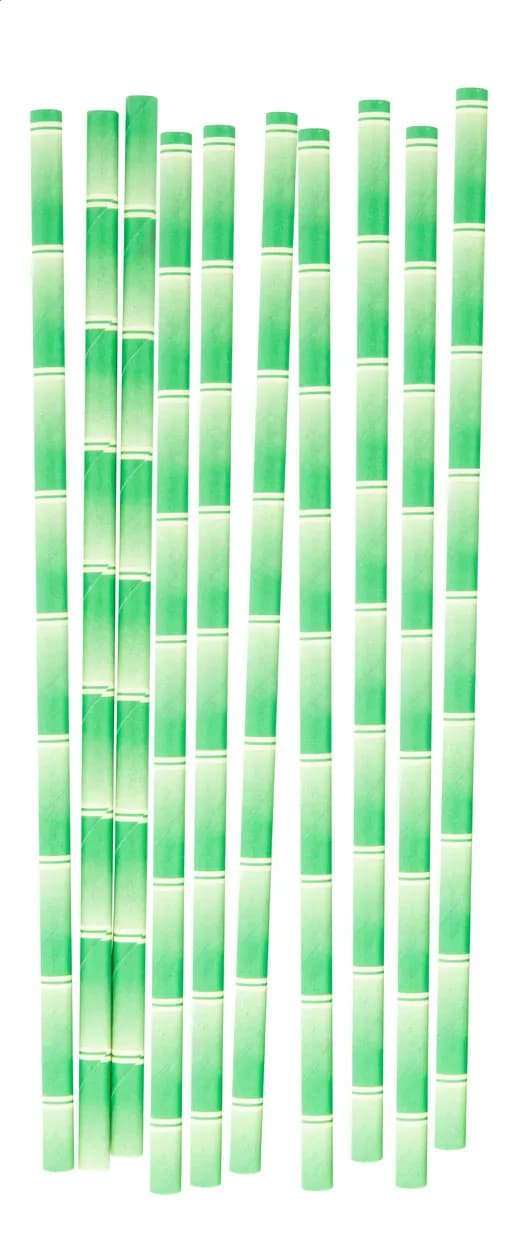 Trinkhalm-Set - BamStraw - grün (-07)