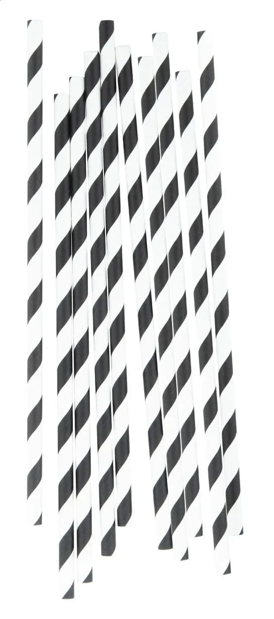 Trinkhalm-Set - StriStraw - schwarz (-10)