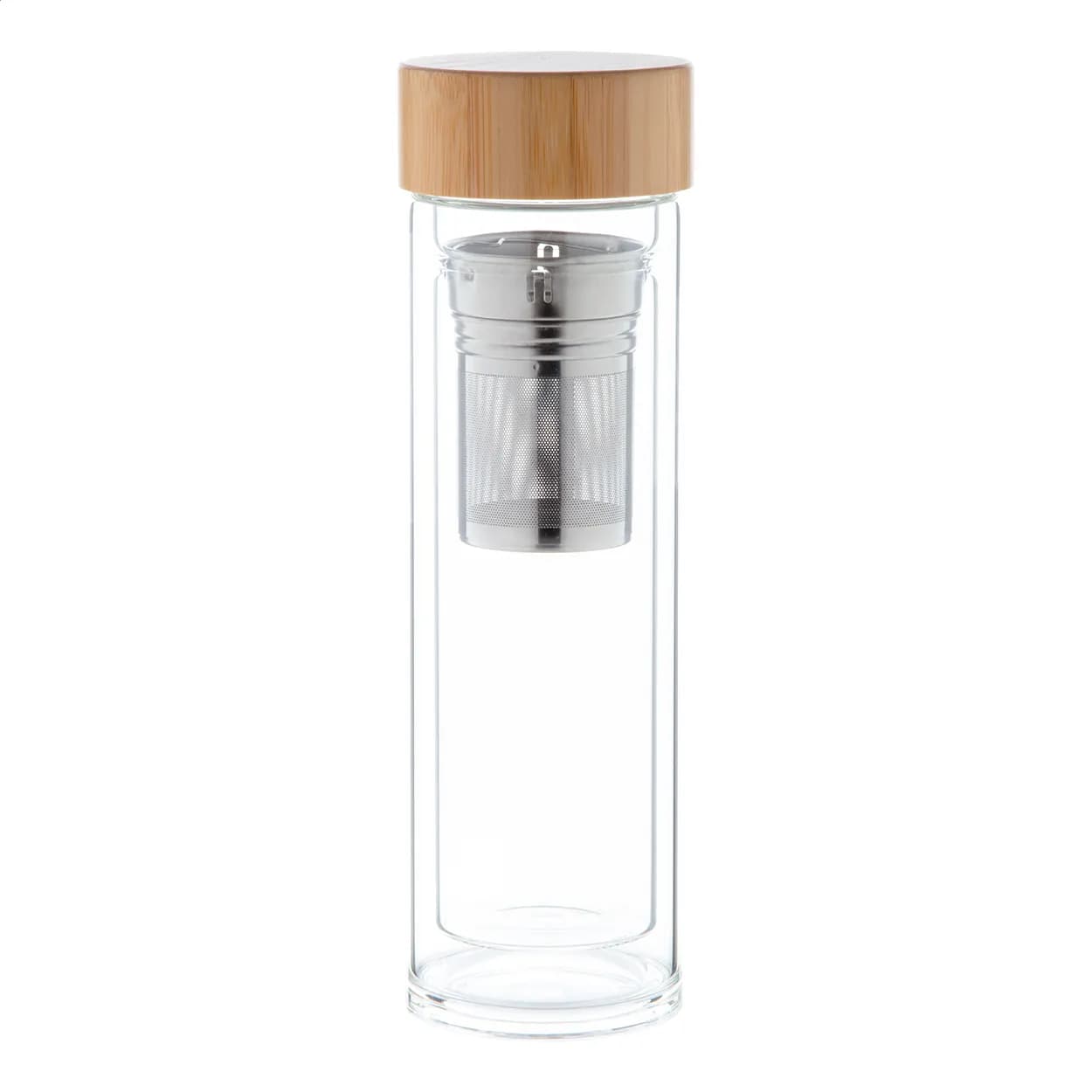 Glas-Thermoflasche - Andina - transparent