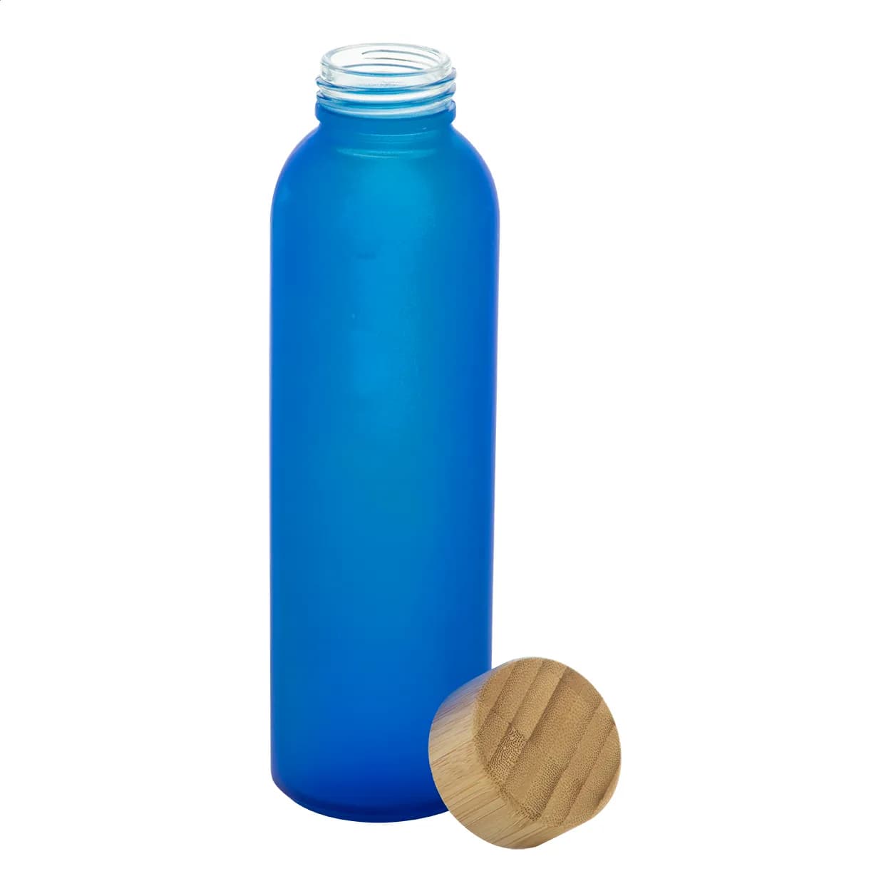 Glas-Trinkflasche - Cloody - blau (-06)
