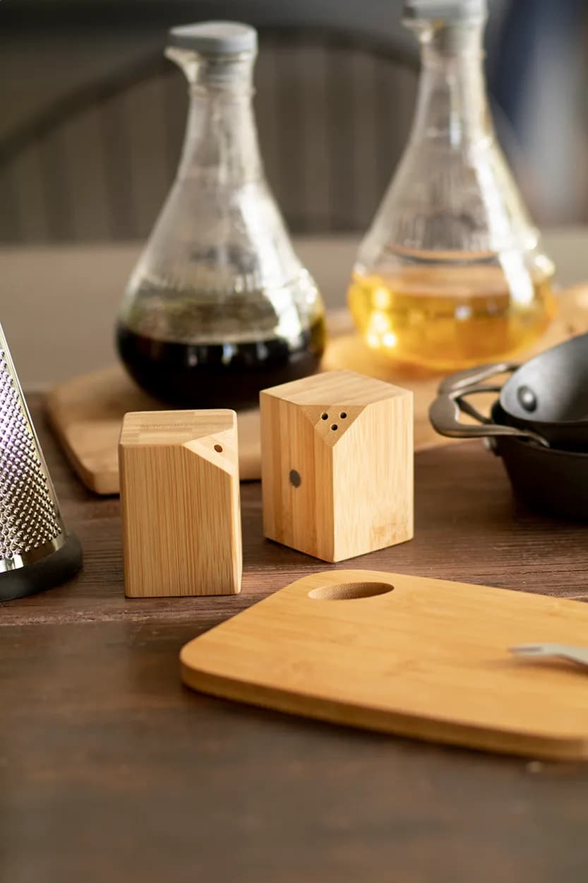 Salz- und Pfefferstreuer-Set - Kerala - natur