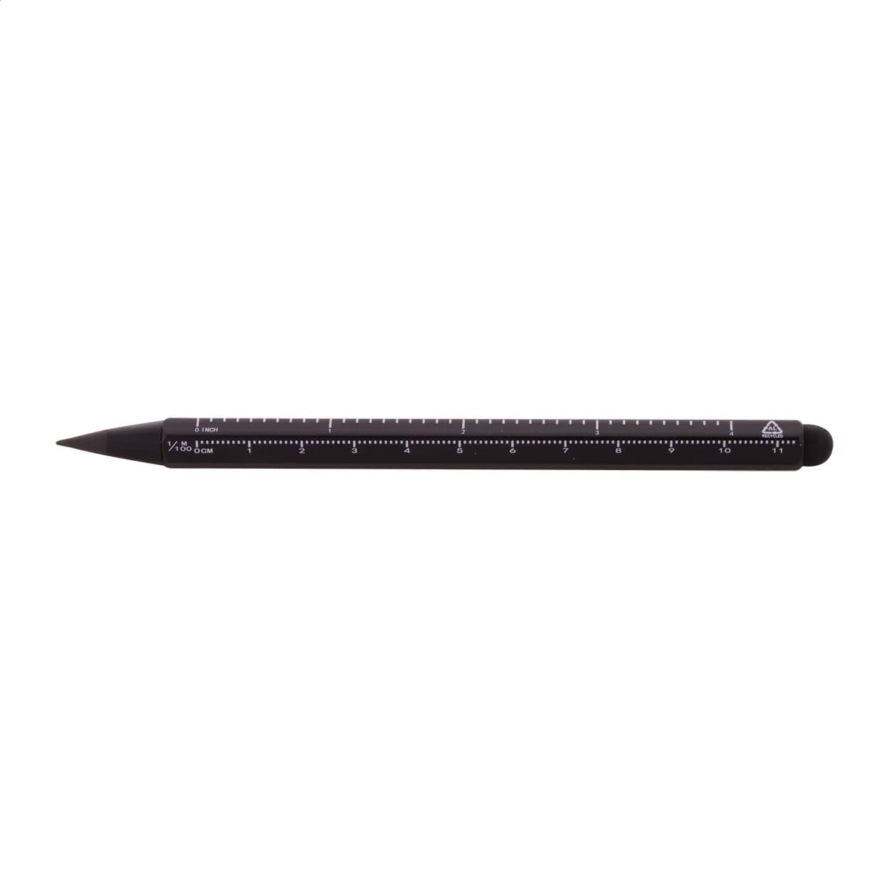 Tintenloser Stift mit Lineal - Ruloid - schwarz (-10)