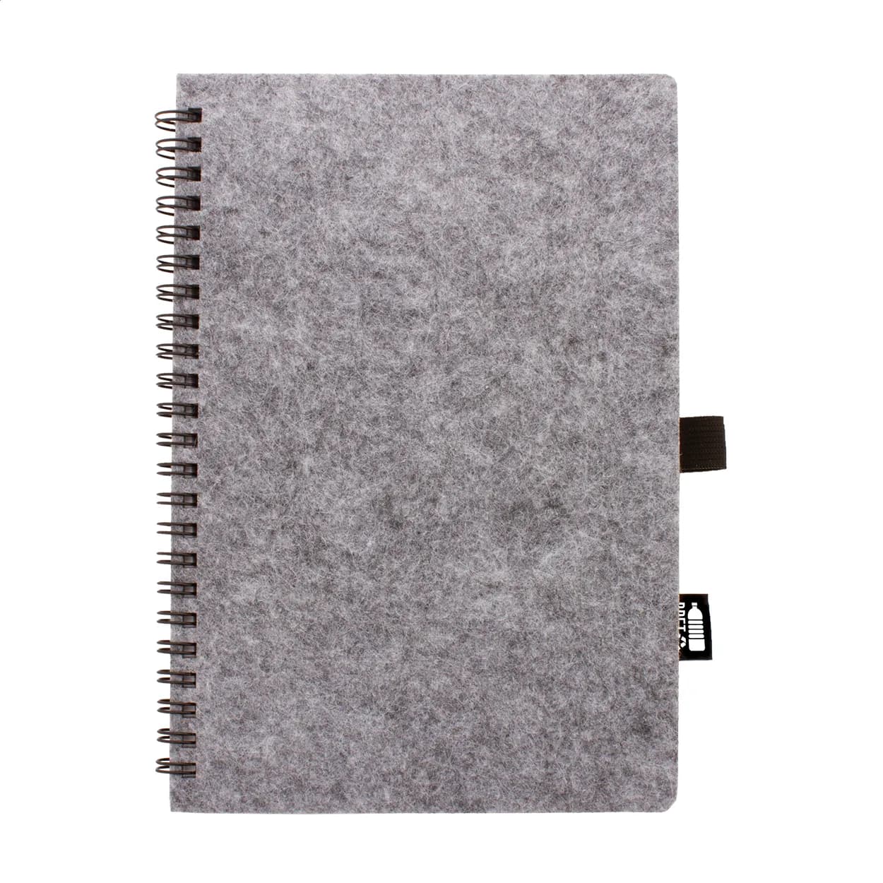 RPET-Notizbuch - Felbook A5 - grau (-77)