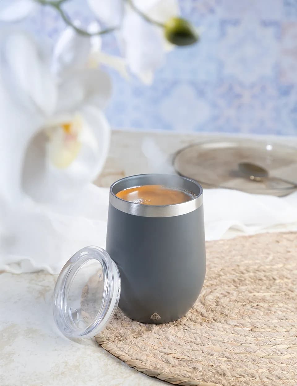 Thermobecher - Rebby - dunkelgrau (-80)