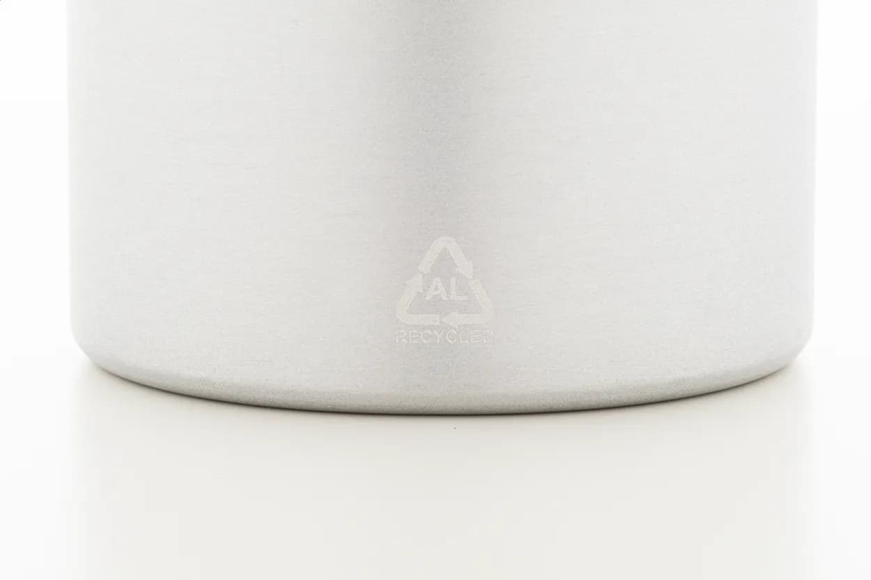 Flasche aus recyceltem Aluminium - Ralusip Plus - silber (-21)