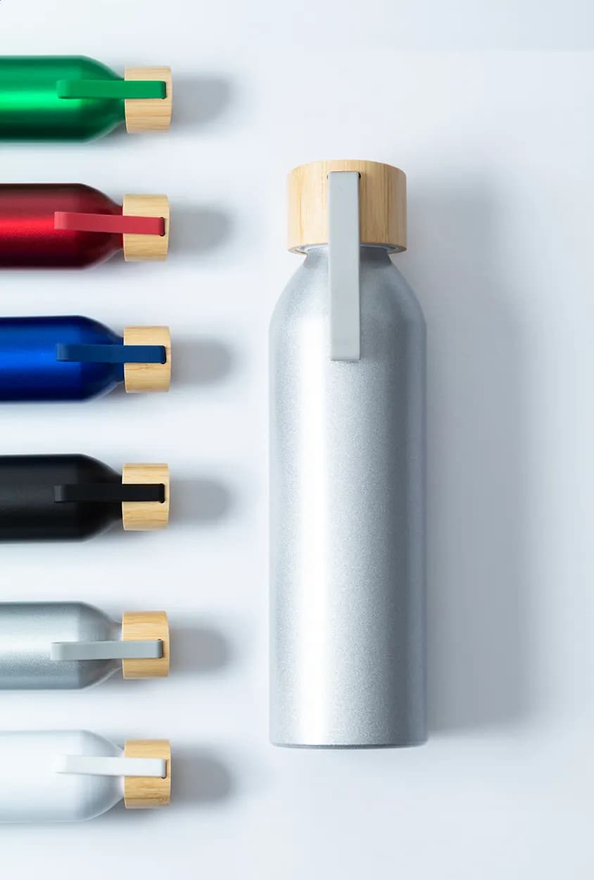 Flasche aus recyceltem Aluminium - Ralusip Plus - silber (-21)