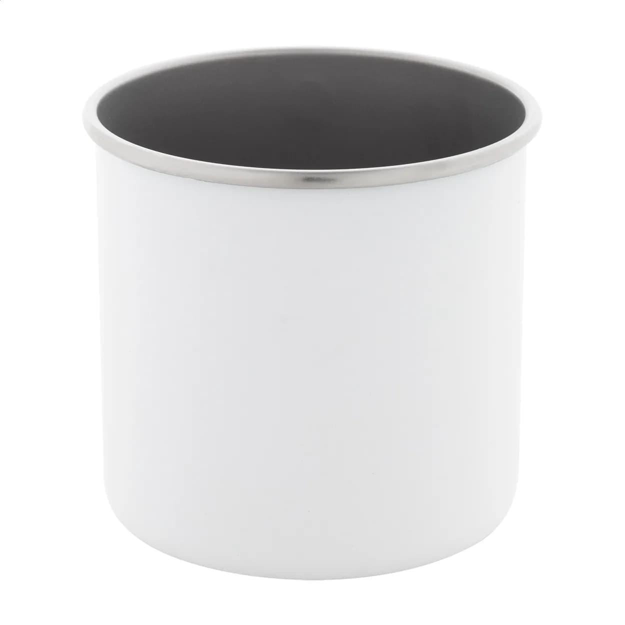 Tasse aus recyceltem Edelstahl - Hossa - weiß (-01)