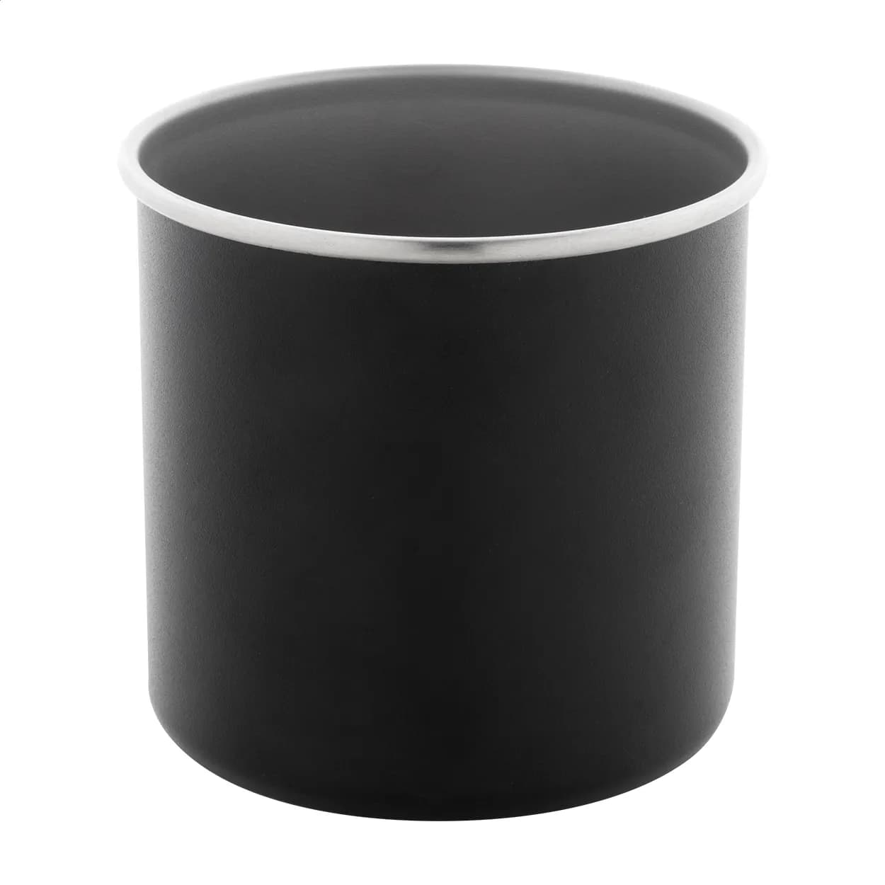 Tasse aus recyceltem Edelstahl - Hossa - schwarz (-10)