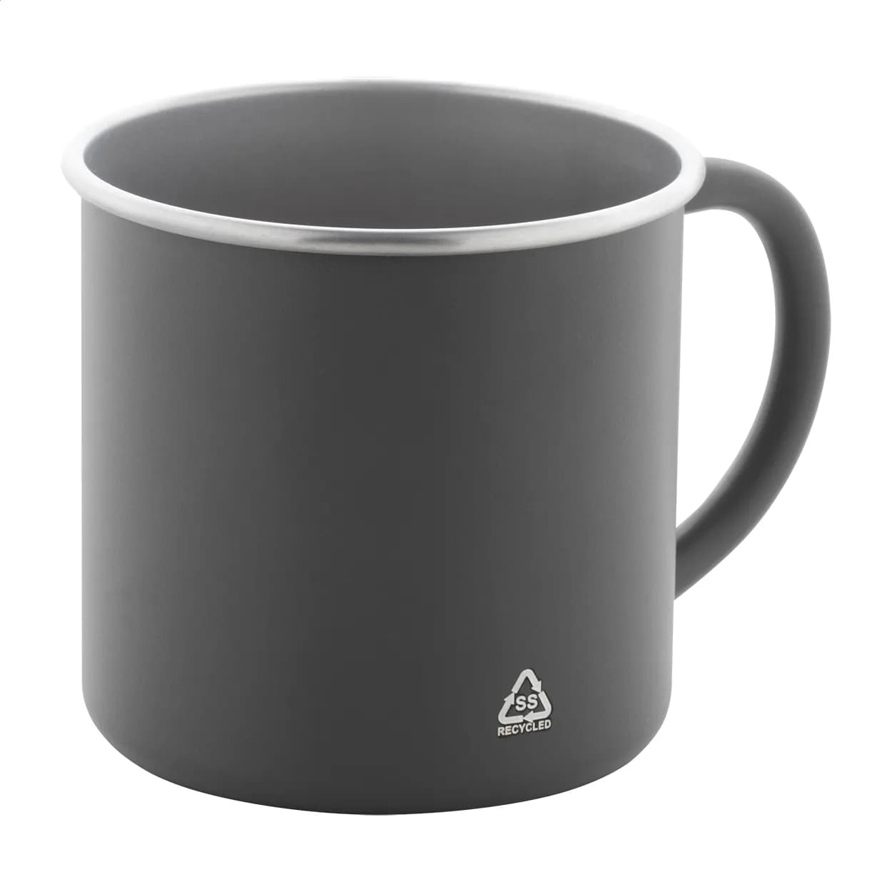 Tasse aus recyceltem Edelstahl - Hossa - grau (-80)
