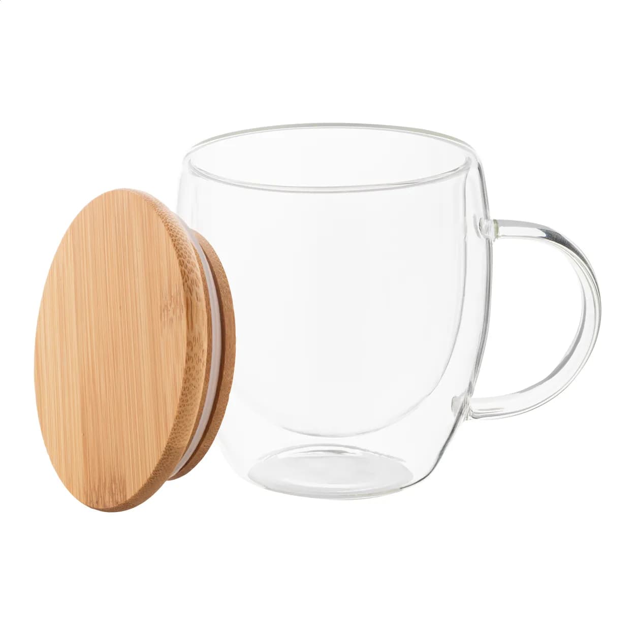 Thermotasse aus Glas - Grobina Mini - transparent
