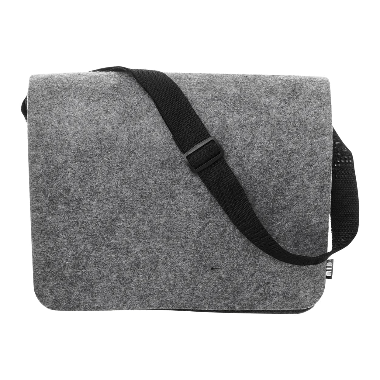 Umschlagtasche aus RPET-Filz - Refelt Courier - grau (-77)