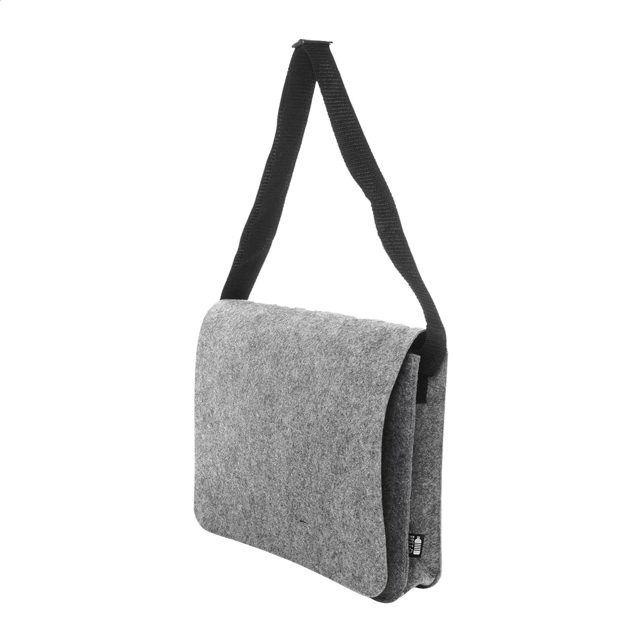 Umschlagtasche aus RPET-Filz - Refelt Courier - grau (-77)