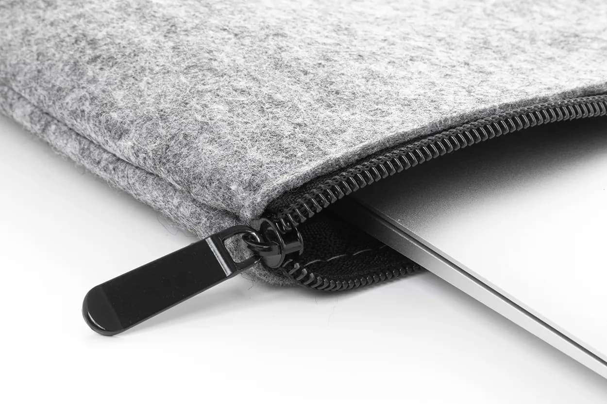 RPET-Filz-Laptoptasche - Refelt Comp - grau (-77)