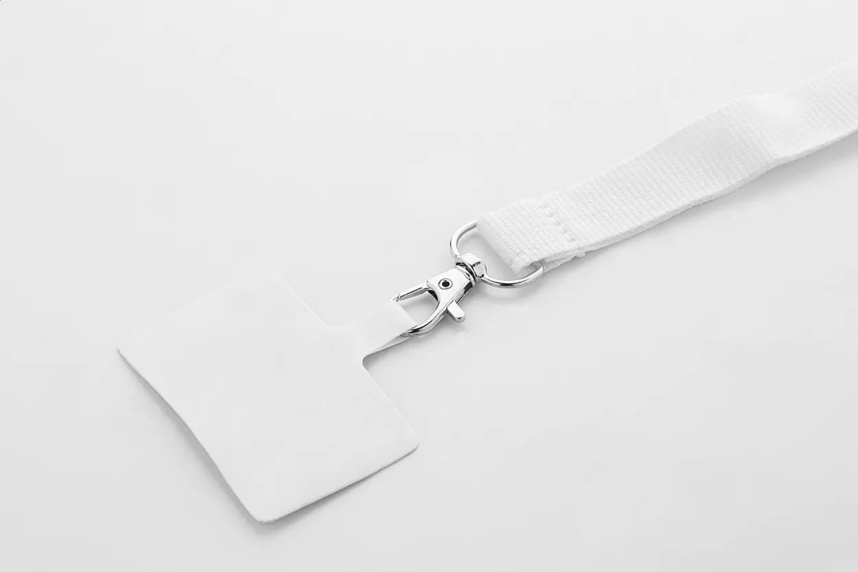 RPET-Handyhalter-Lanyard - Revent Call - weiß (-01)