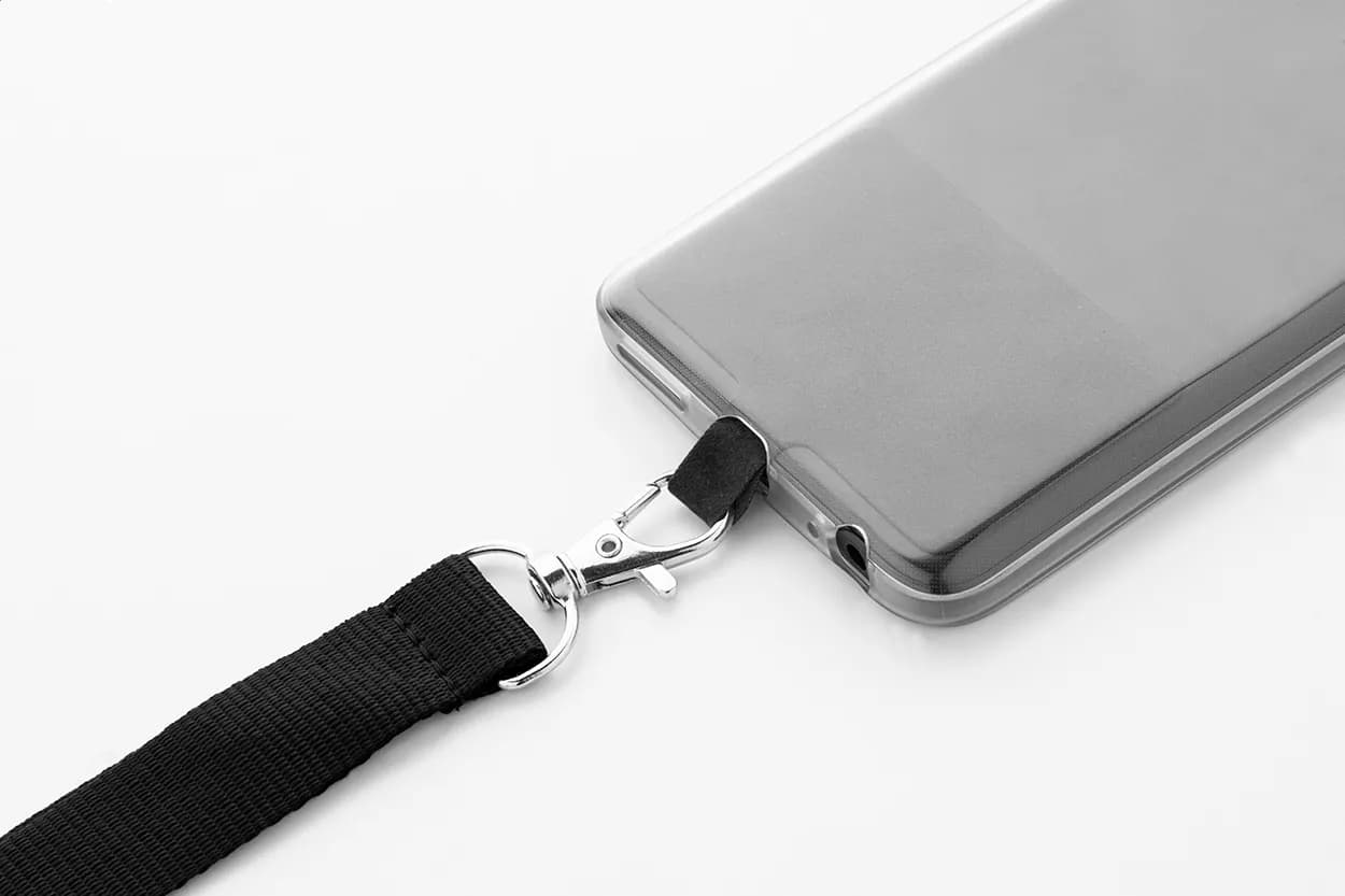 RPET-Handyhalter-Lanyard - Revent Call - schwarz (-10)