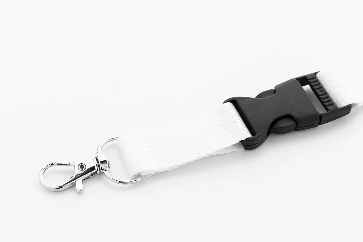 Lanyard aus RPET - Revent Plus - weiß (-01)