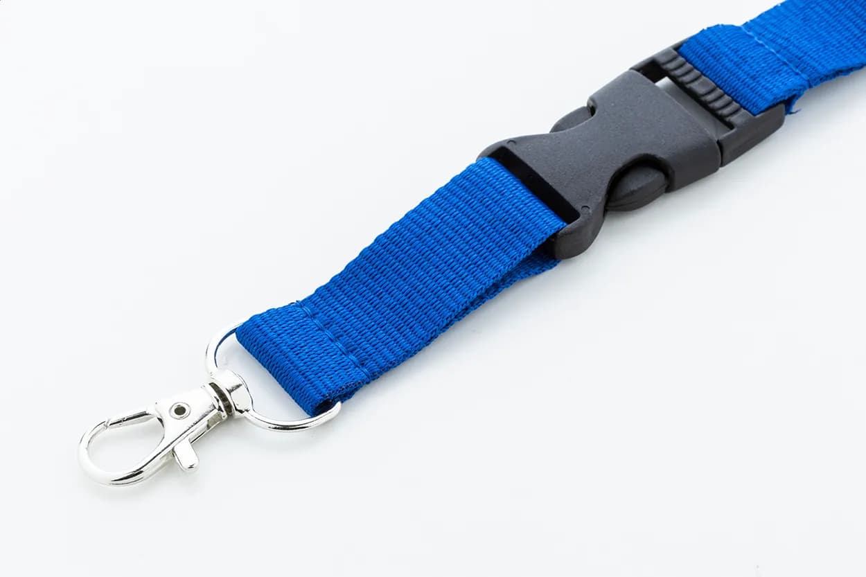 Lanyard aus RPET - Revent Plus - blau (-06)