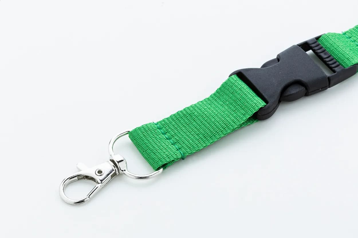 Lanyard aus RPET - Revent Plus - grün (-07)