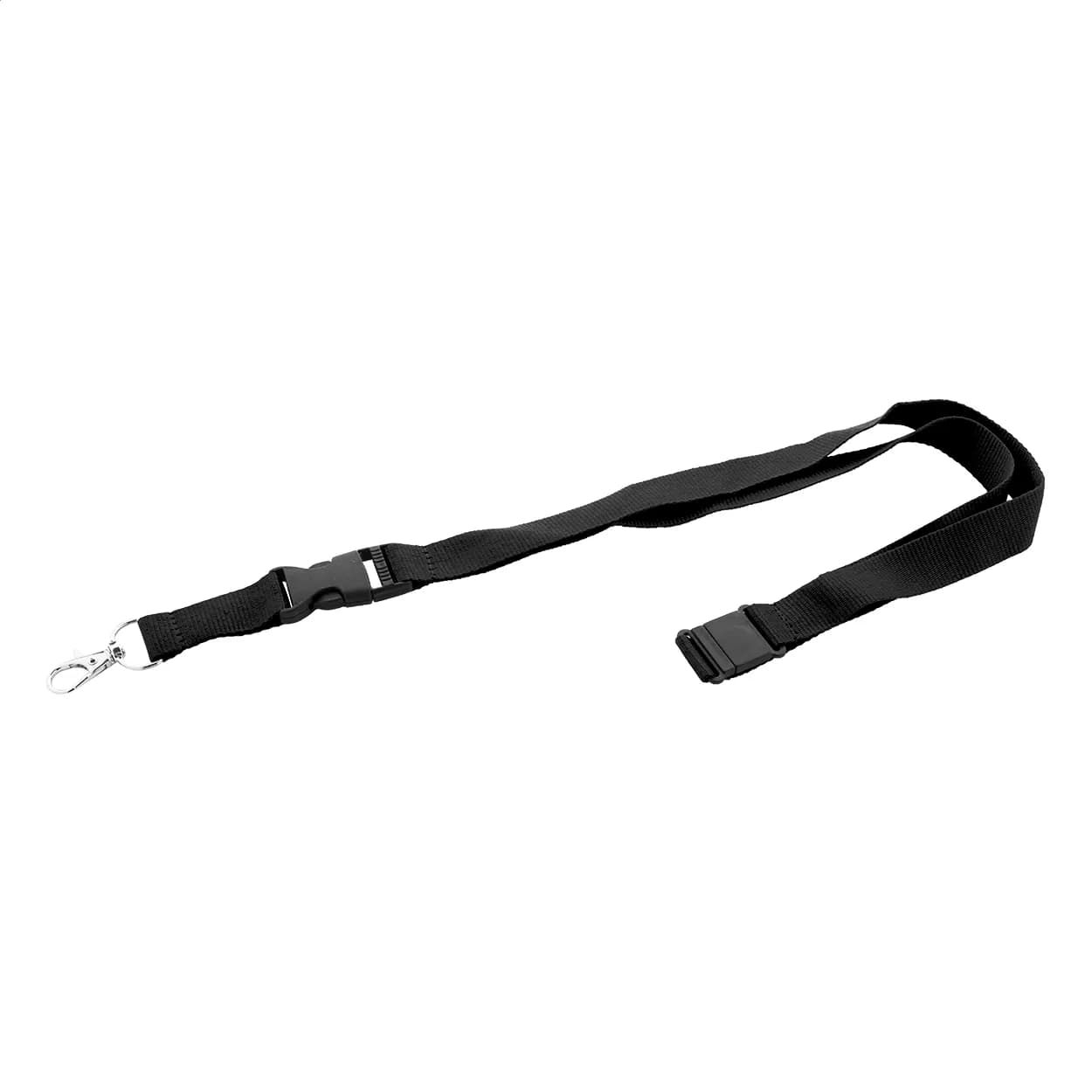 Lanyard aus RPET - Revent Plus - schwarz (-10)