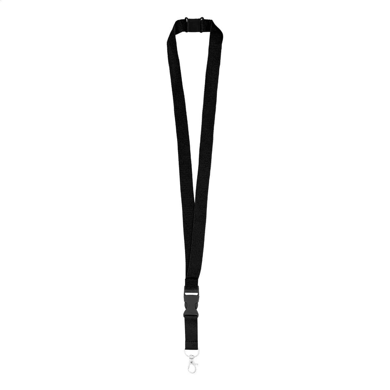 Lanyard aus RPET - Revent Plus - schwarz (-10)