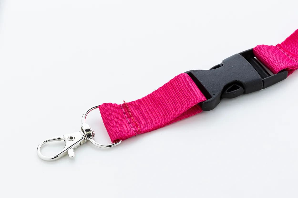 Lanyard aus RPET - Revent Plus - pink (-25)