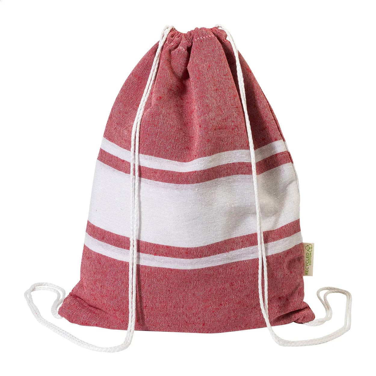 Strandtuch und Turnbeutel aus recycelter Baumwolle - Tortuga - rot (-05)