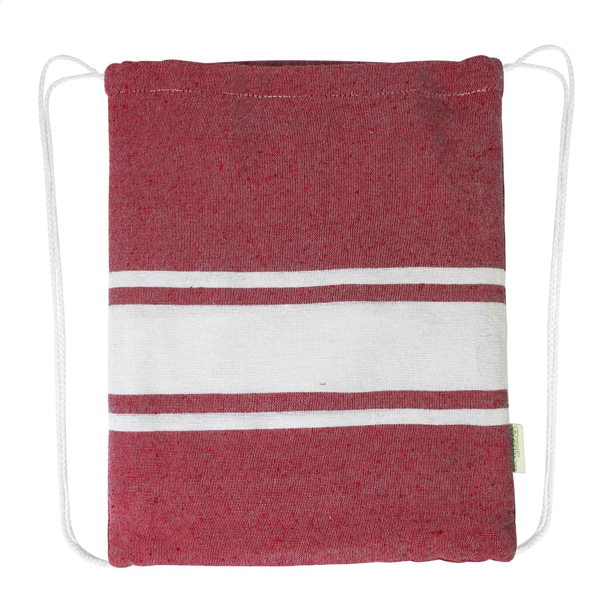 Strandtuch und Turnbeutel aus recycelter Baumwolle - Tortuga - rot (-05)