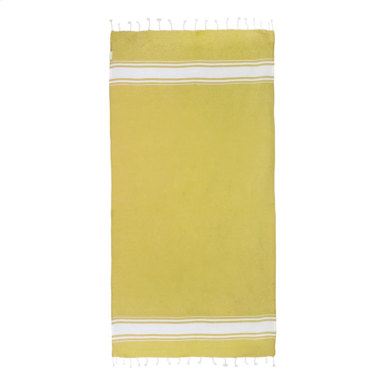 Strandtuch aus recycelter Baumwolle - Cancun - gelb (-02)