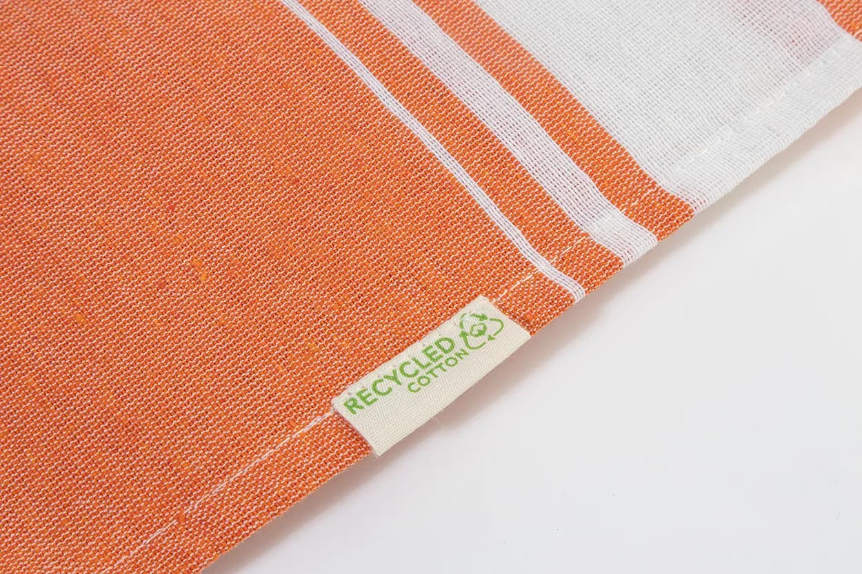 Strandtuch aus recycelter Baumwolle - Cancun - orange (-03)